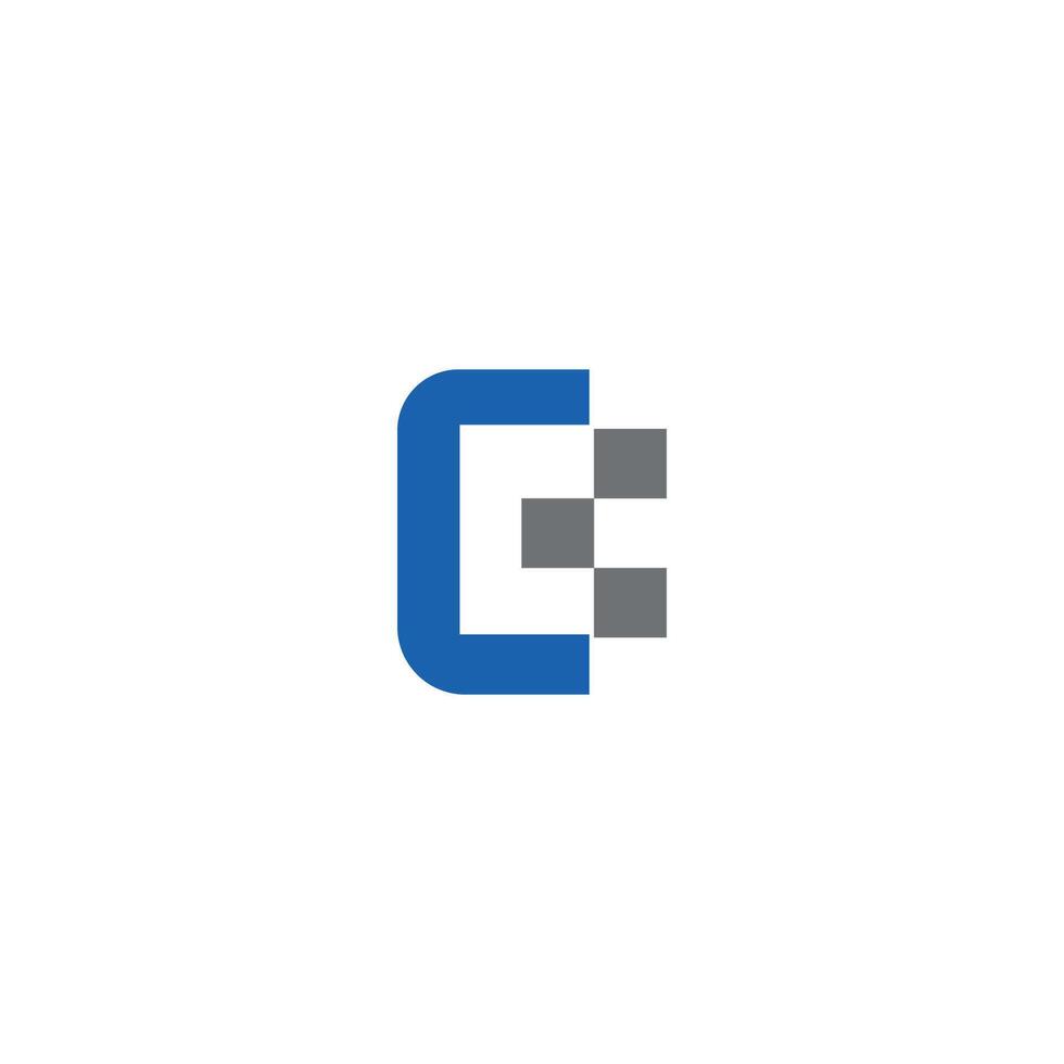 Initial letter  CE or EC logo vector logo design