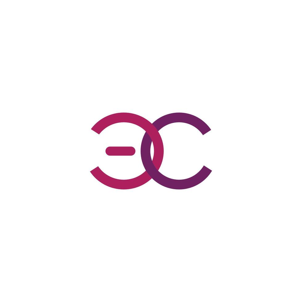 Initial letter  CE or EC logo vector logo design