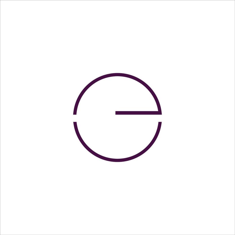 Initial letter  CE or EC logo vector logo design