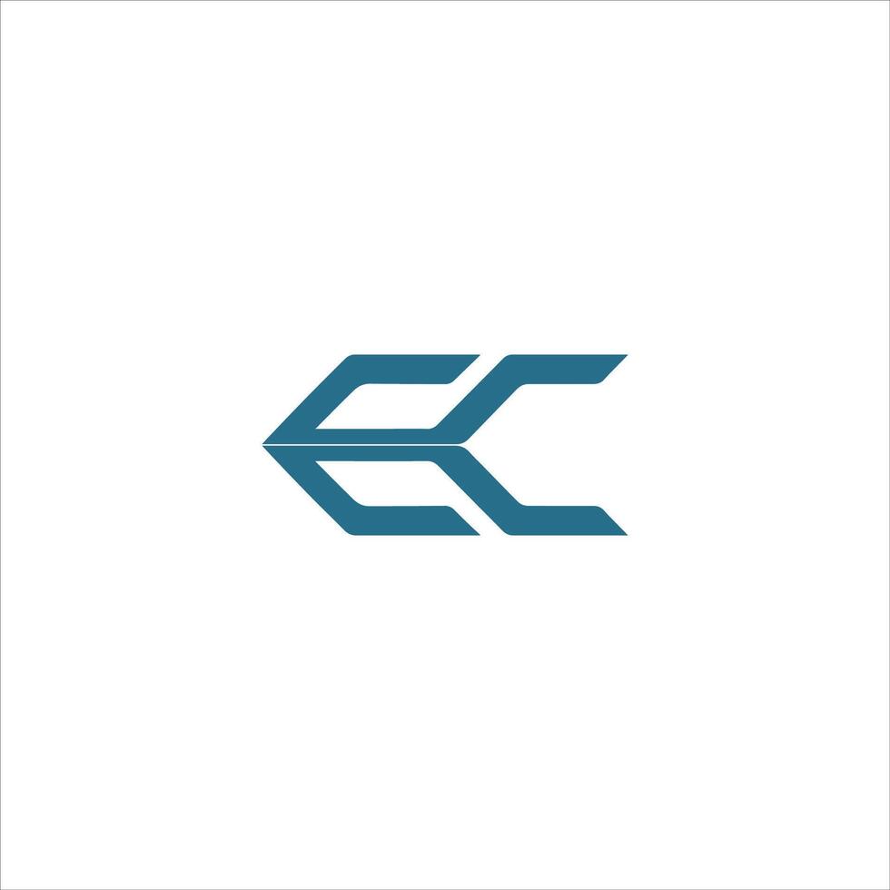 Initial letter  CE or EC logo vector logo design