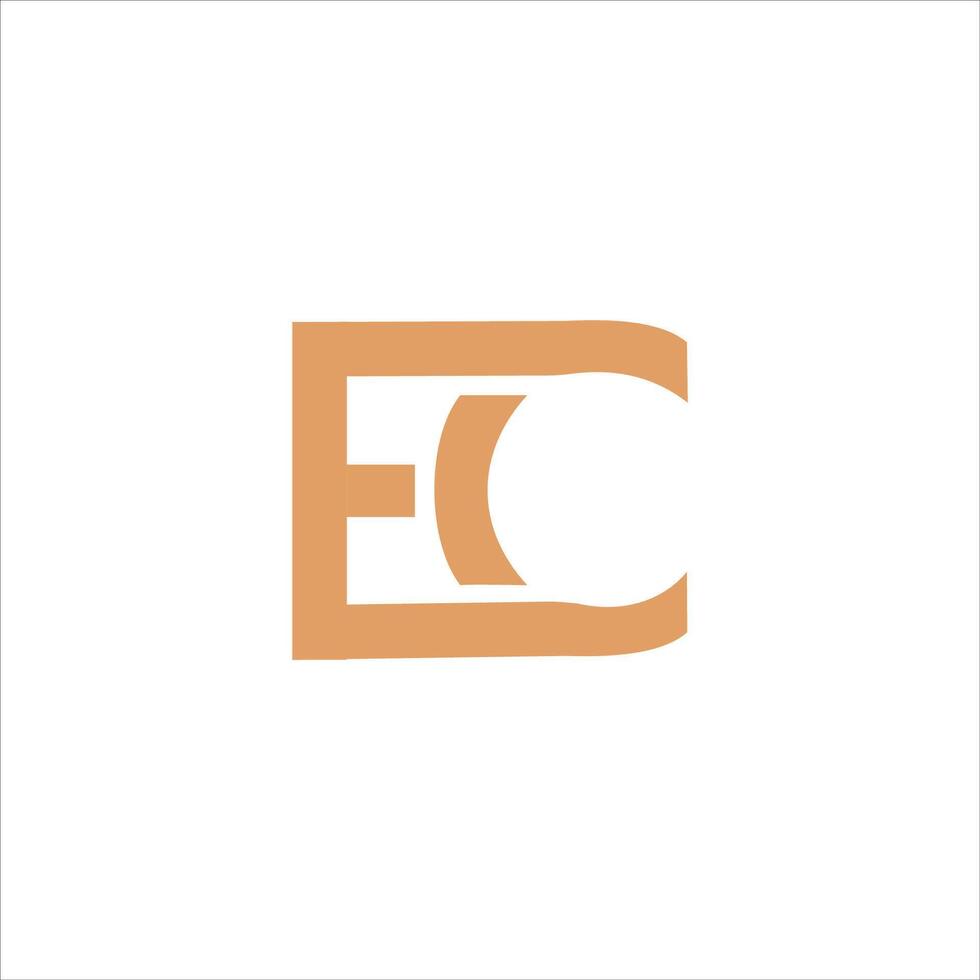 Initial letter  CE or EC logo vector logo design