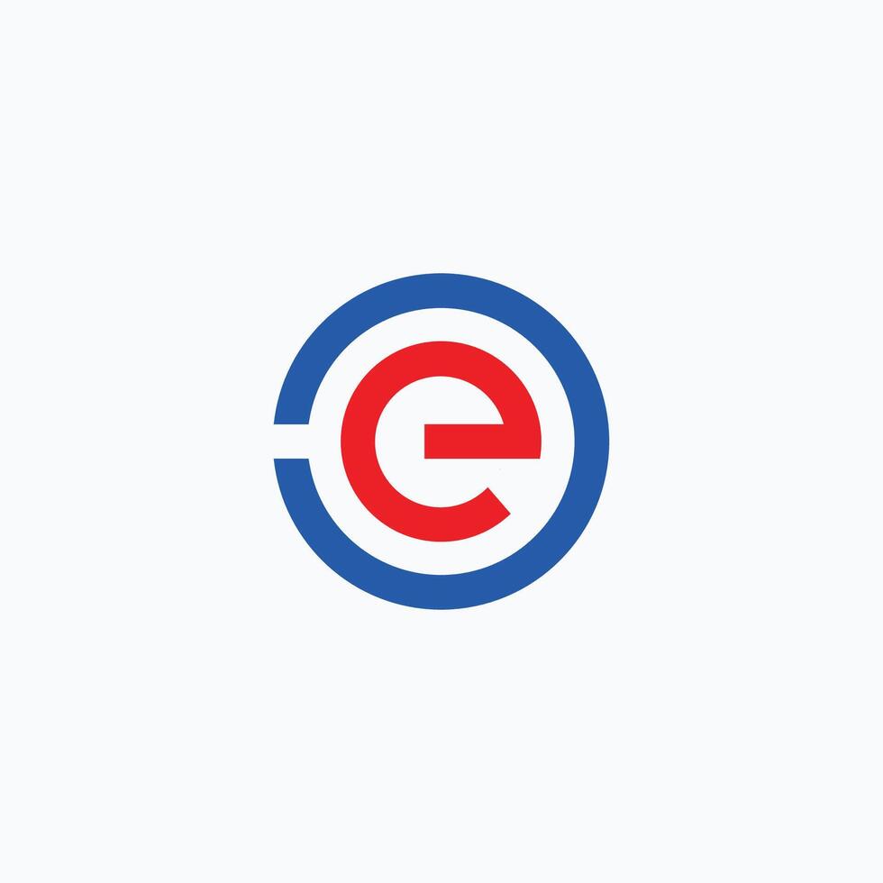 Initial letter  CE or EC logo vector logo design