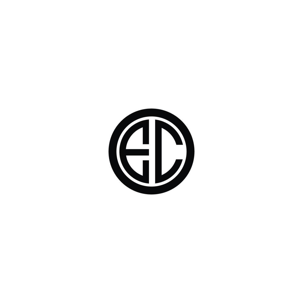 Initial letter  CE or EC logo vector logo design