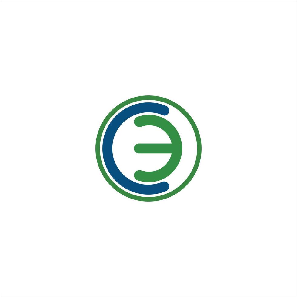 Initial letter  CE or EC logo vector logo design