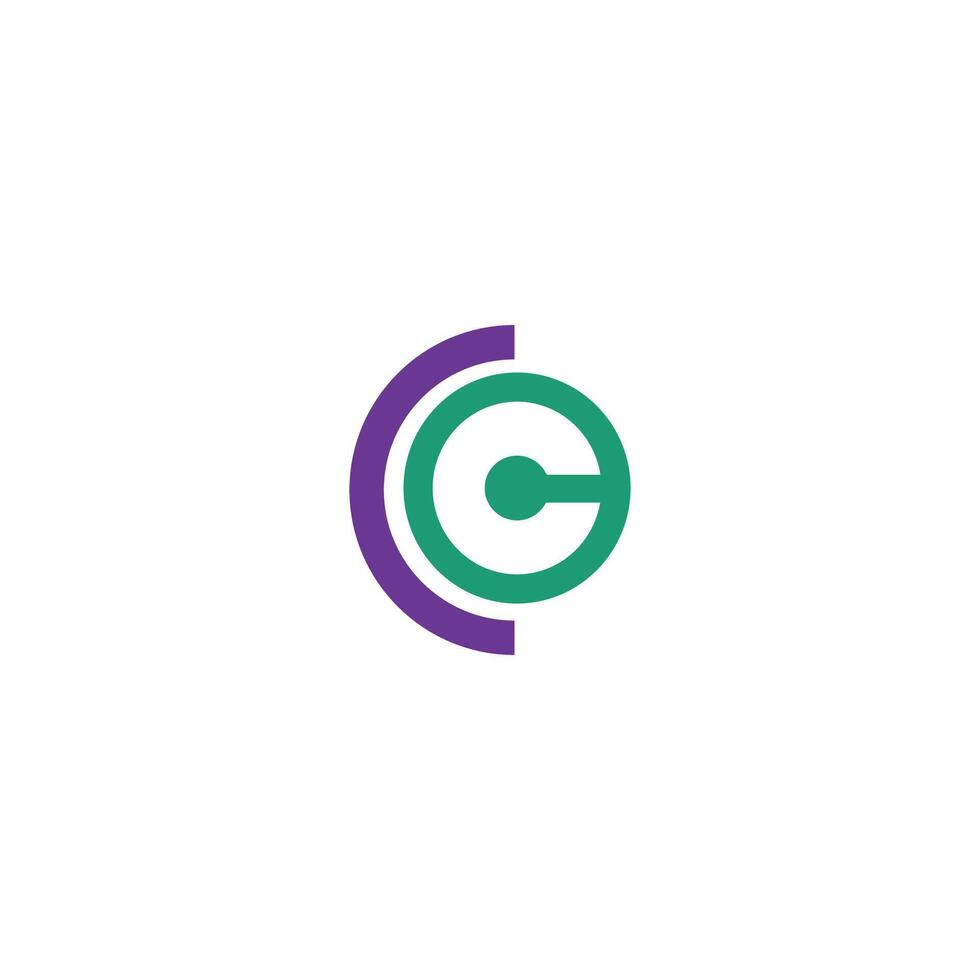 Initial letter  CE or EC logo vector logo design