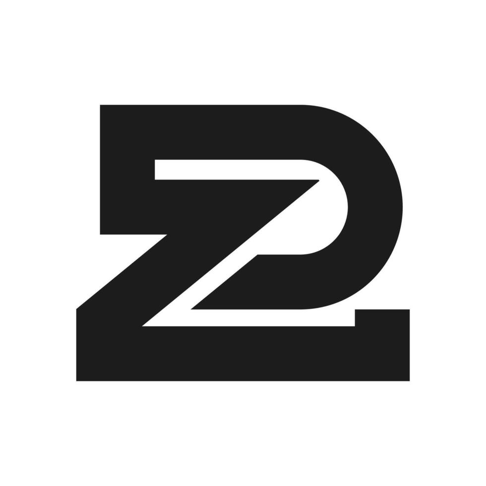 creativo resumen letra zd logo diseño. vinculado letra dz logo diseño. vector