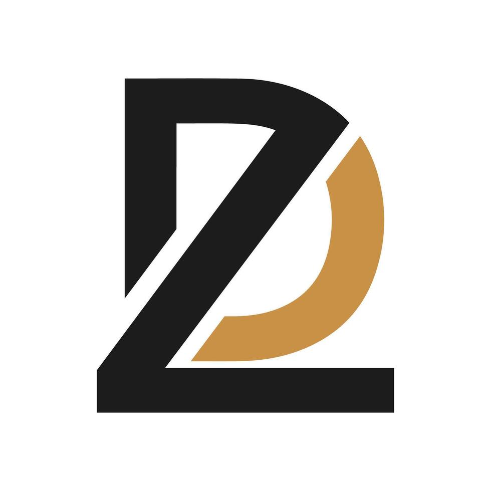 creativo resumen letra zd logo diseño. vinculado letra dz logo diseño. vector