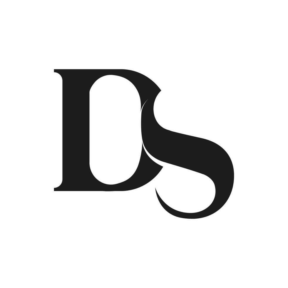 Initial letter ds logo or sd logo vector design template