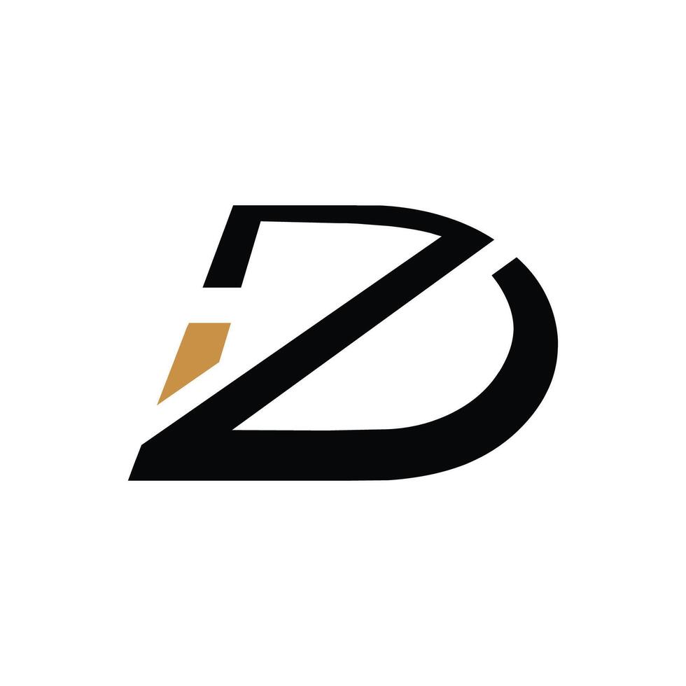 creativo resumen letra zd logo diseño. vinculado letra dz logo diseño. vector