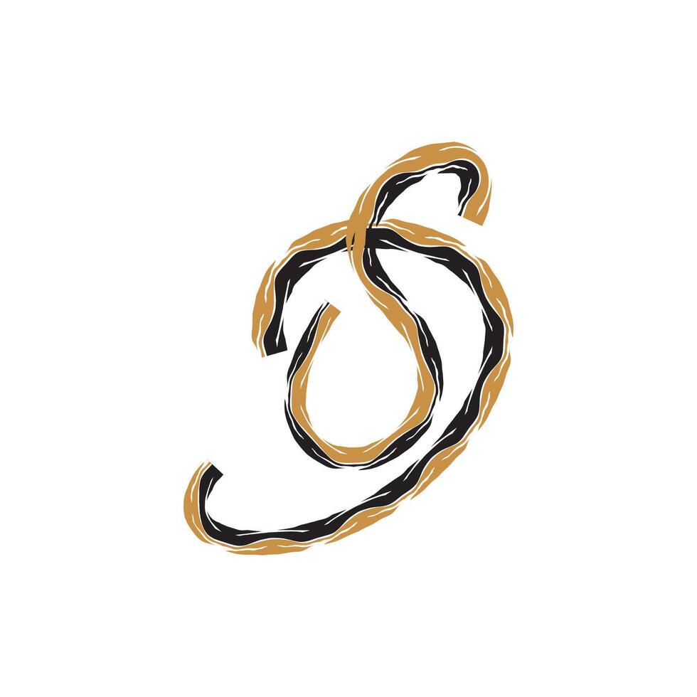 Initial letter ds logo or sd logo vector design template