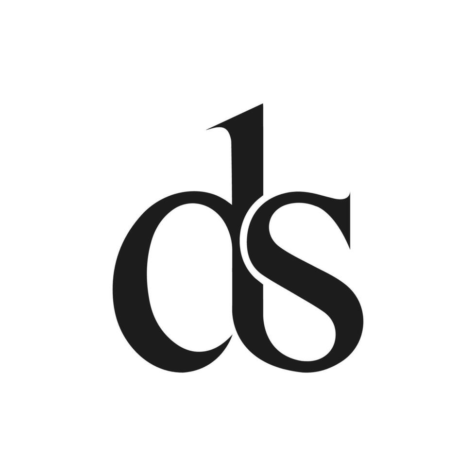 Initial letter ds logo or sd logo vector design template