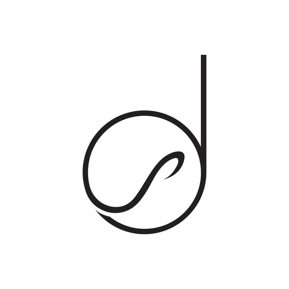 Initial letter ds logo or sd logo vector design template