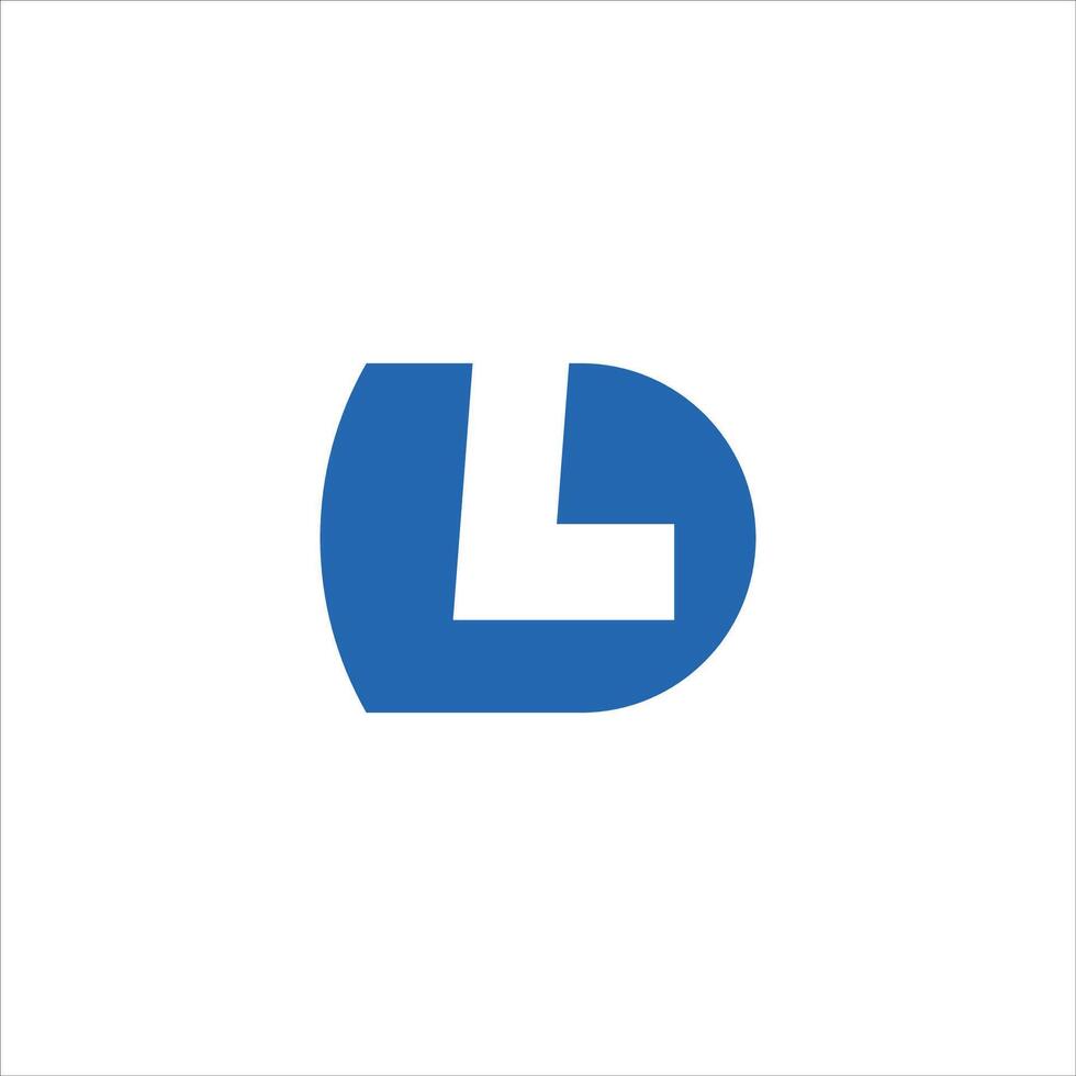 Initial letter dl or ld logo design template.dl and ld letter logo design vector