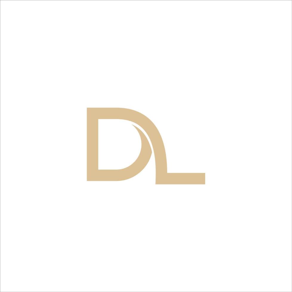 Initial letter dl or ld logo design template.dl and ld letter logo design vector