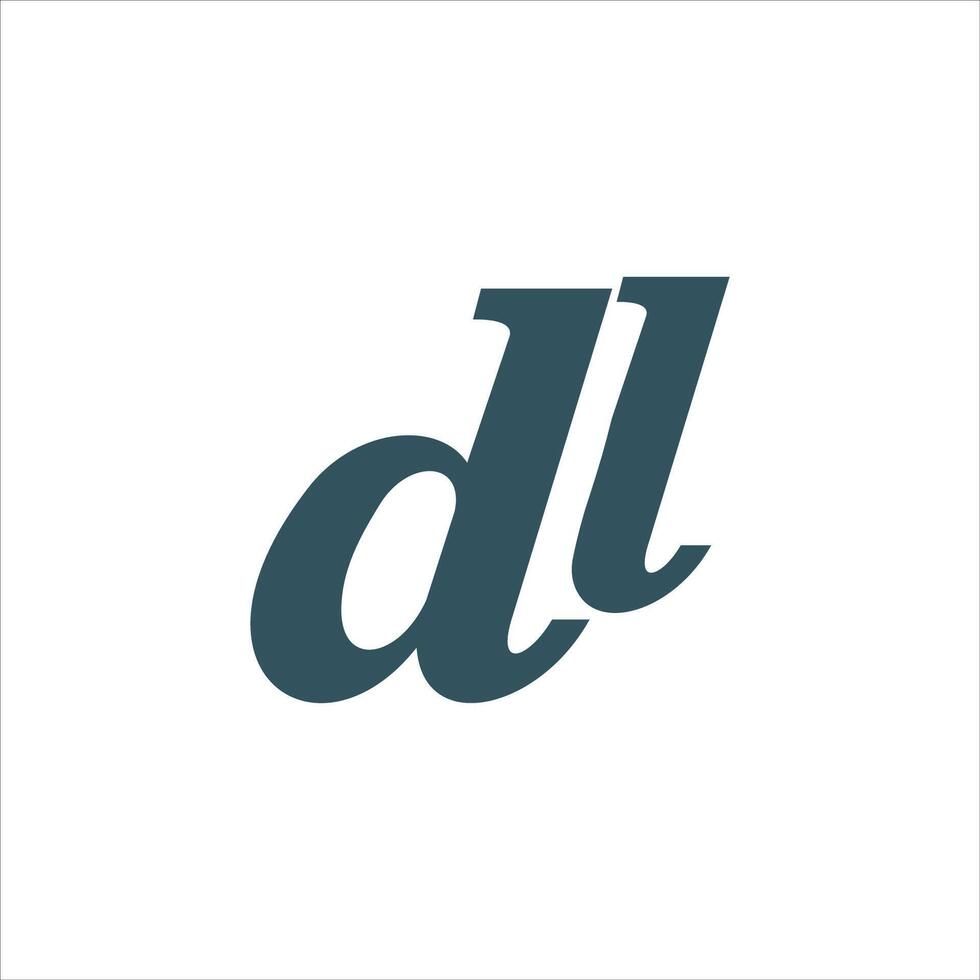 Initial letter dl or ld logo design template.dl and ld letter logo design vector