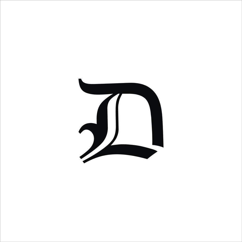 Initial letter dl or ld logo design template.dl and ld letter logo design vector