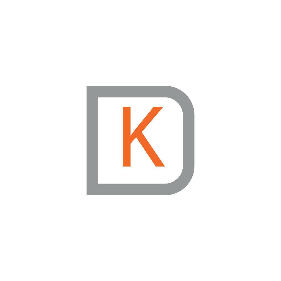 dk and kd letter logo design.dk,kd initial based alphabet icon logo design vector