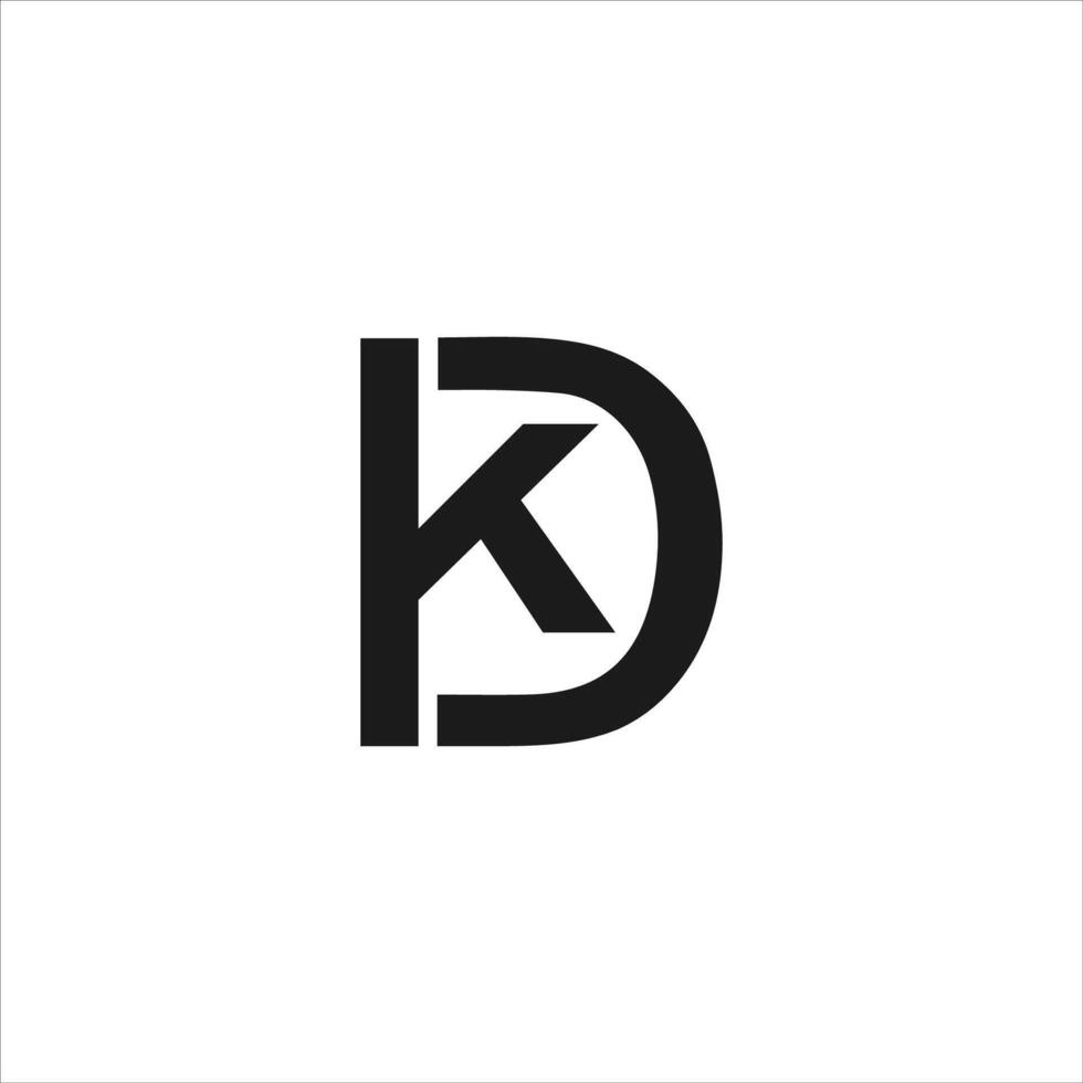 dk y kd letra logo diseño.dk,kd inicial establecido alfabeto icono logo diseño vector