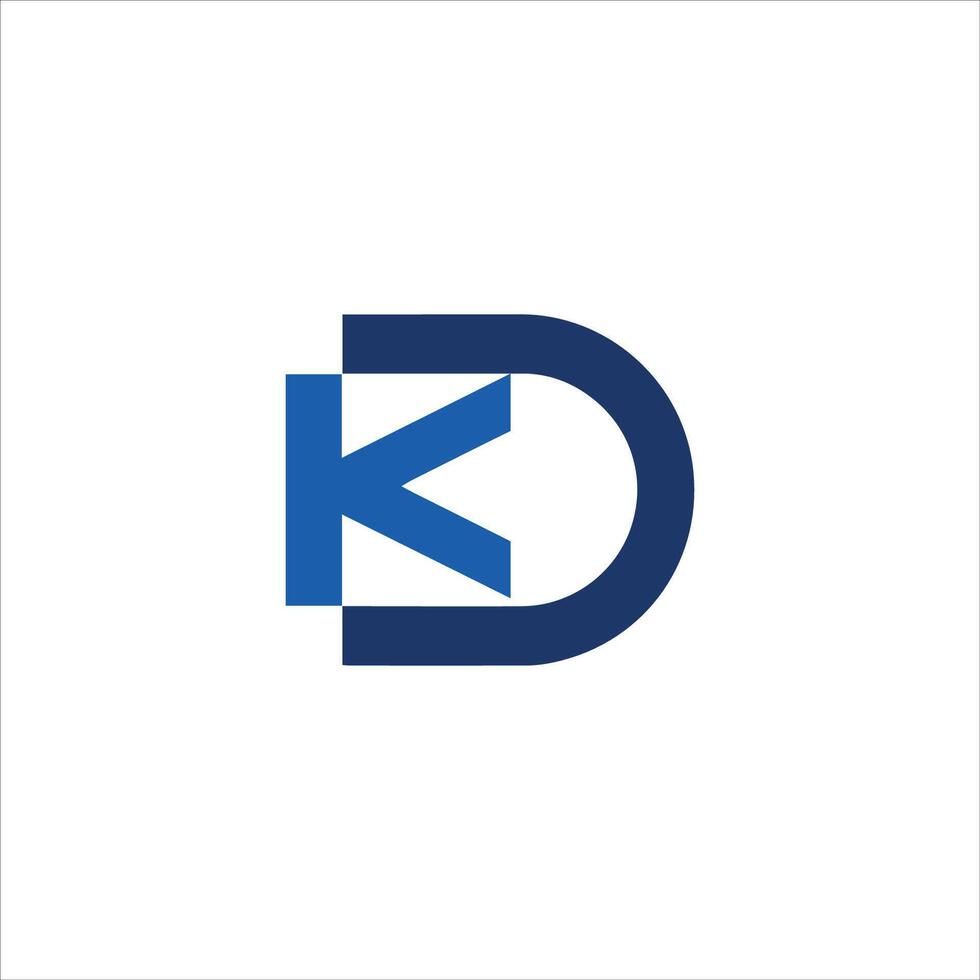 dk and kd letter logo design.dk,kd initial based alphabet icon logo design vector