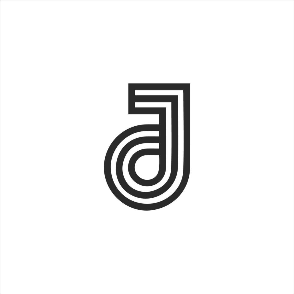 dj and jd letter logo design .dj,jd initial based alphabet icon logo design vector