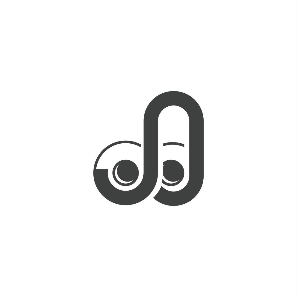 dj and jd letter logo design .dj,jd initial based alphabet icon logo design vector