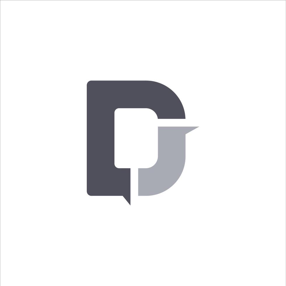 dj and jd letter logo design .dj,jd initial based alphabet icon logo design vector