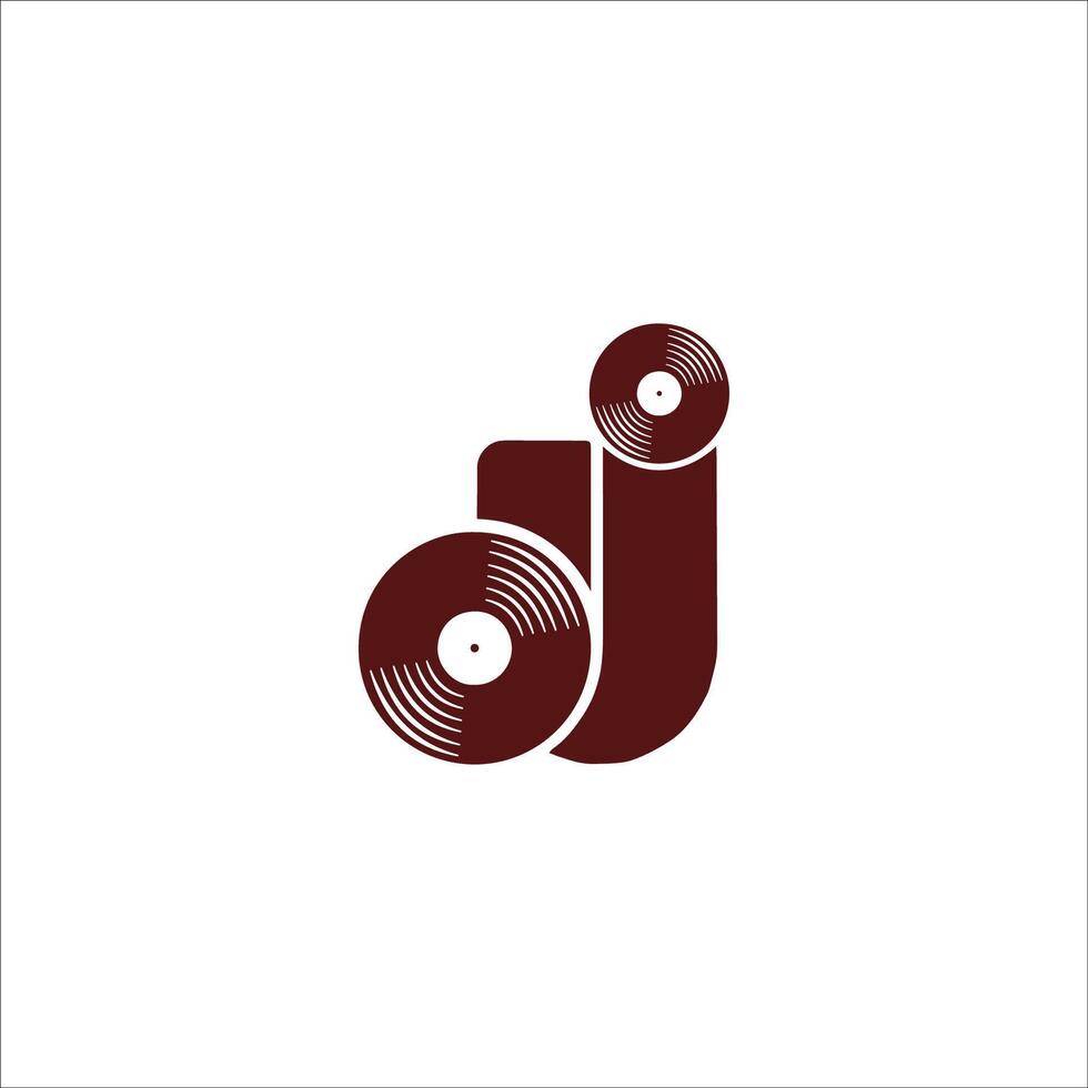 DJ y jd letra logo diseño .dj,jd inicial establecido alfabeto icono logo diseño vector