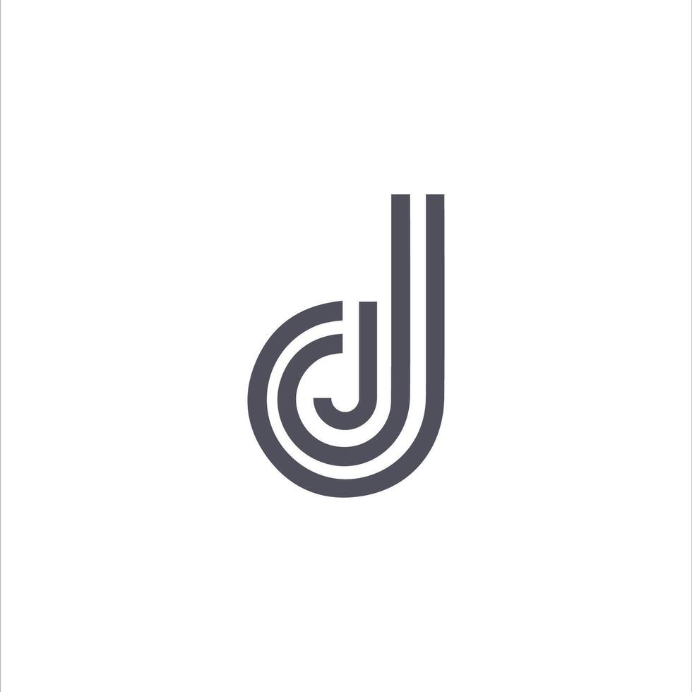 dj and jd letter logo design .dj,jd initial based alphabet icon logo design vector