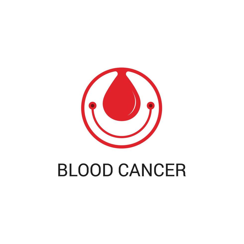 cancer vector icon design Template. Blood Cancer logo design.