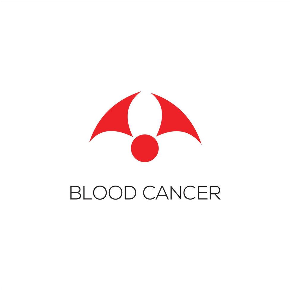 cáncer vector icono diseño modelo. sangre cáncer logo diseño.