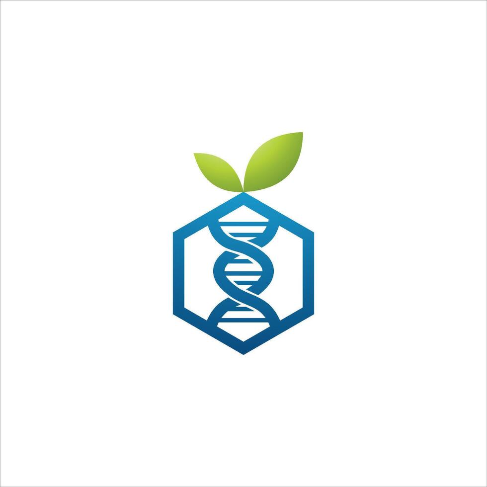 DNA Logo Vector Design Template