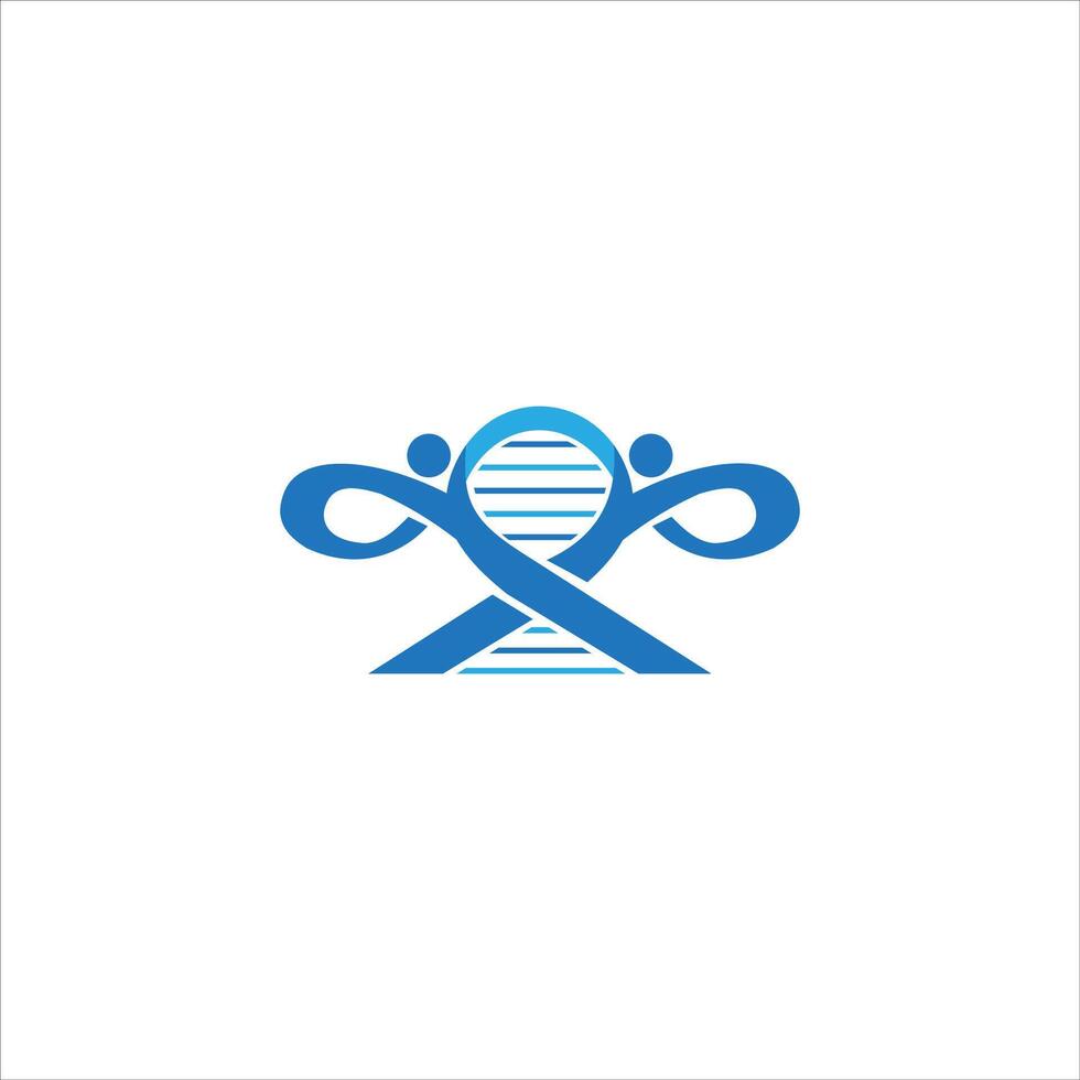 DNA Logo Vector Design Template