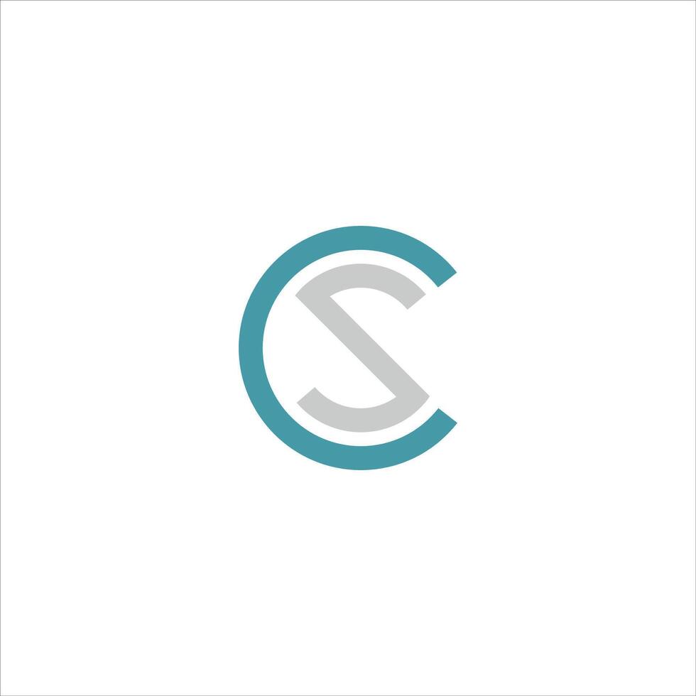 CS and SC creative initial based letter icon logo vector designs