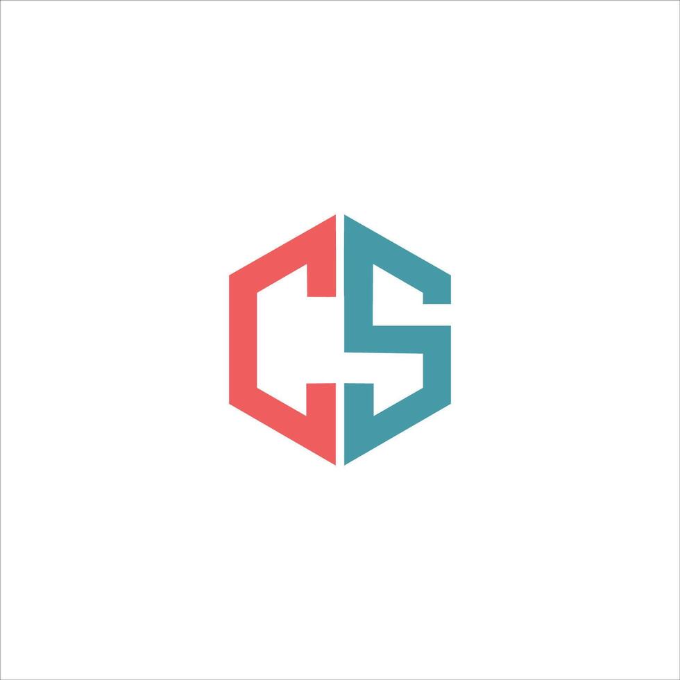 CS and SC creative initial based letter icon logo vector designs