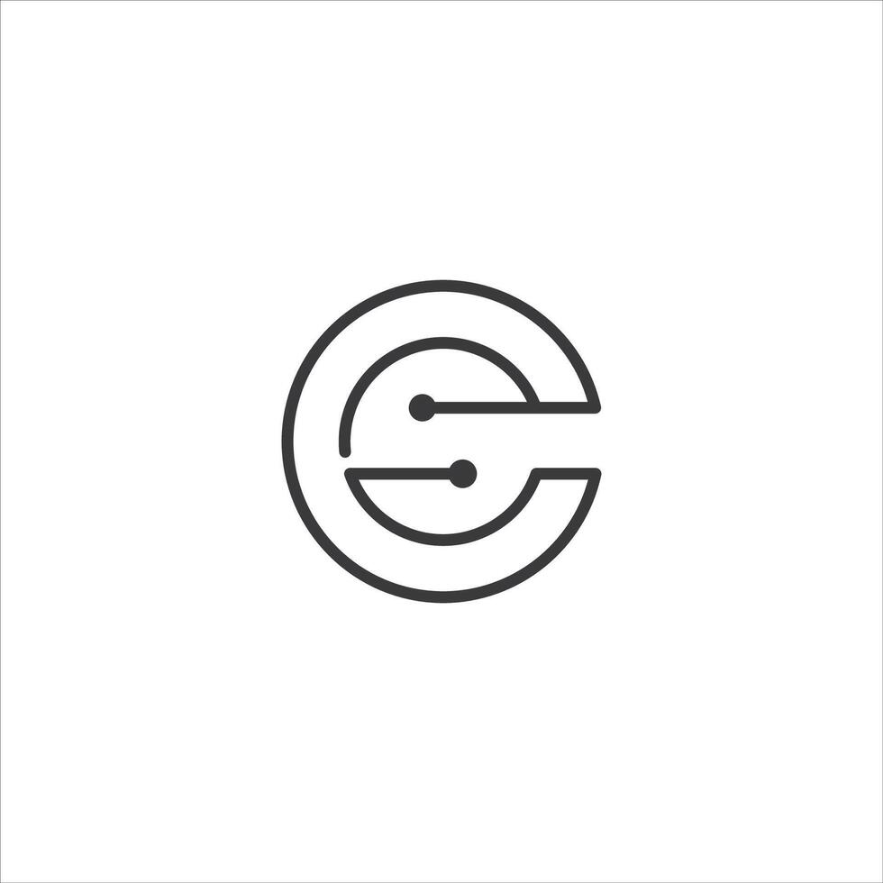CS and SC creative initial based letter icon logo vector designs
