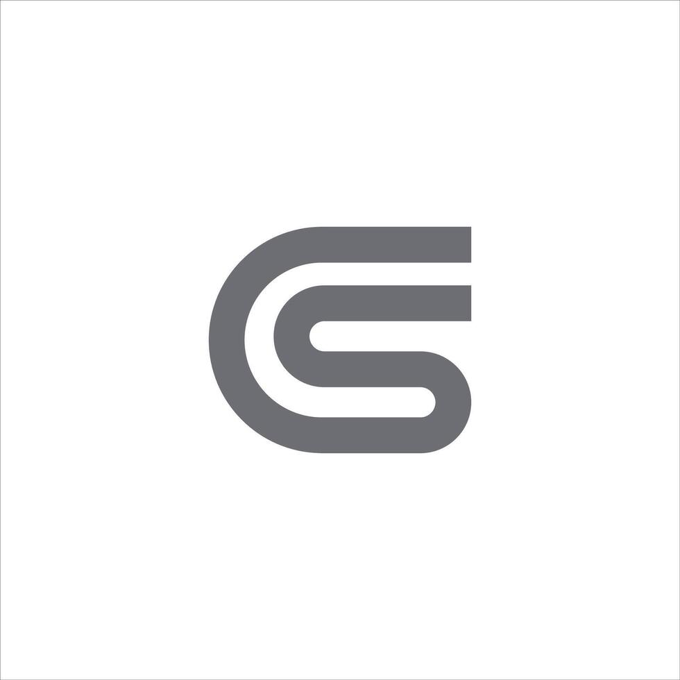CS and SC creative initial based letter icon logo vector designs
