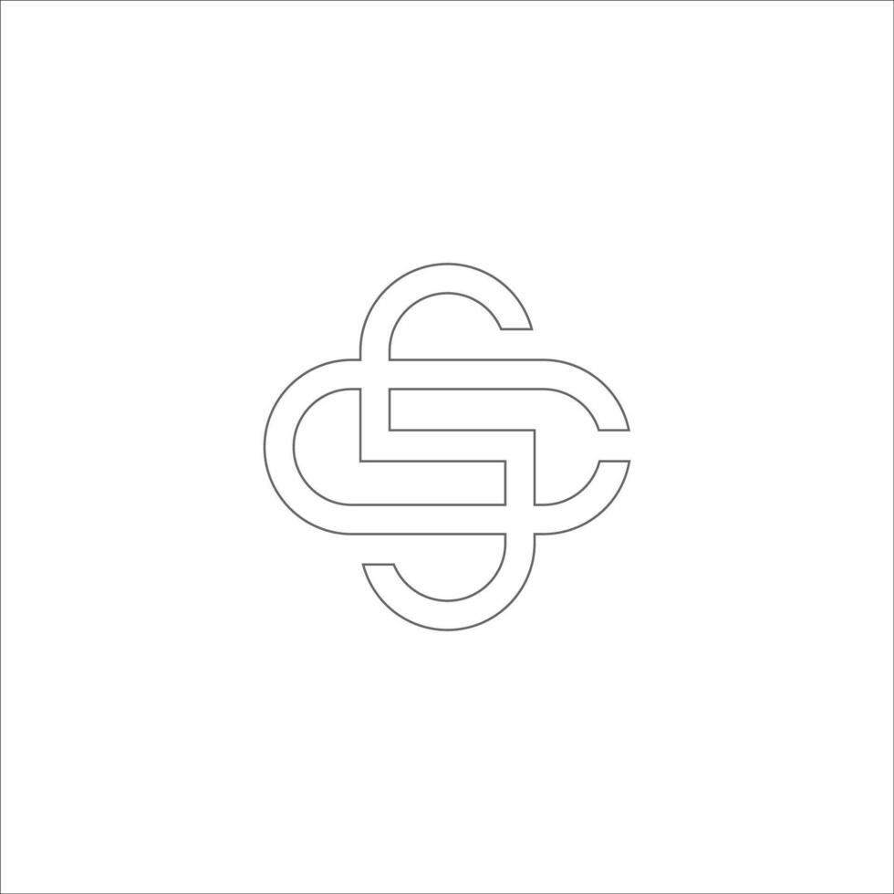 CS and SC creative initial based letter icon logo vector designs
