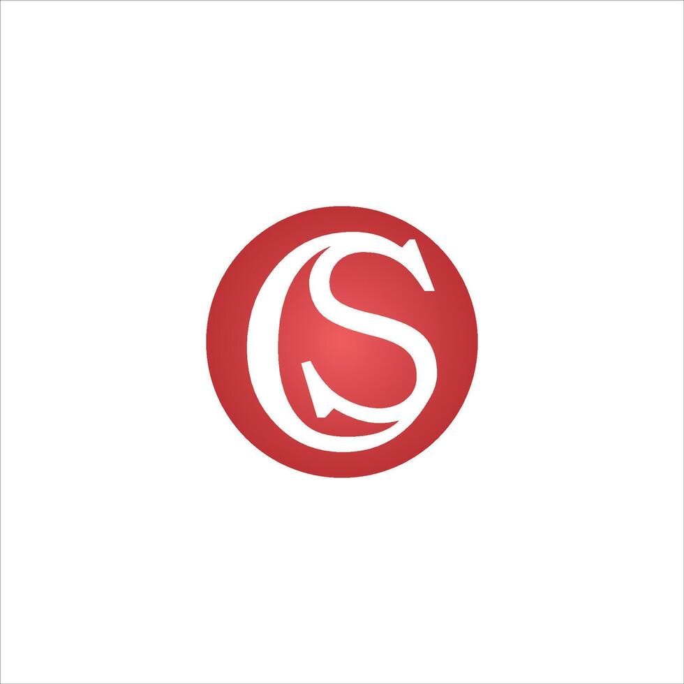 CS and SC creative initial based letter icon logo vector designs