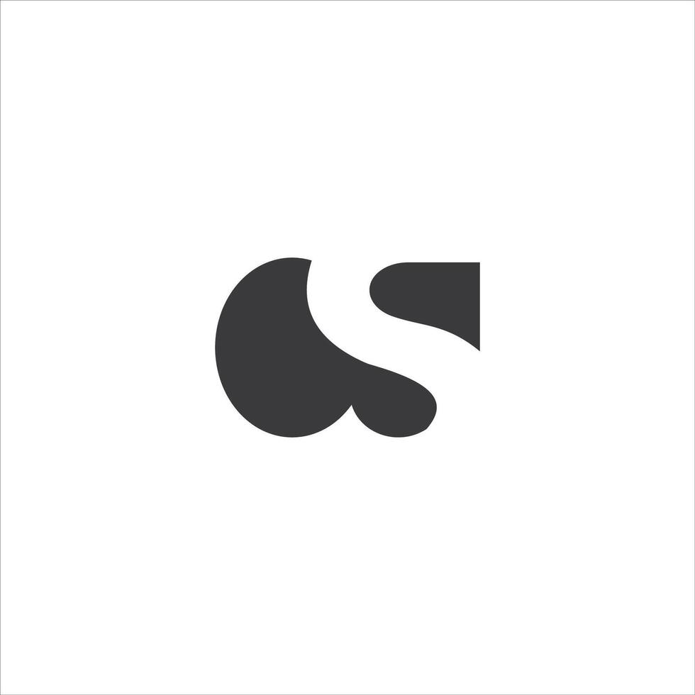 CS and SC creative initial based letter icon logo vector designs
