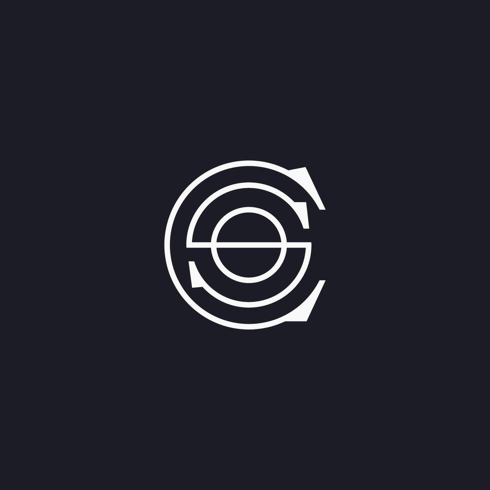 CS and SC creative initial based letter icon logo vector designs