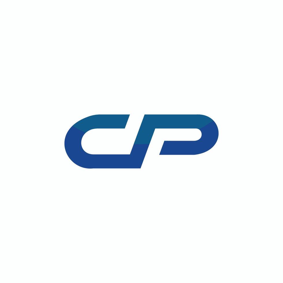 letra cp logo icono diseño modelo elementos vector