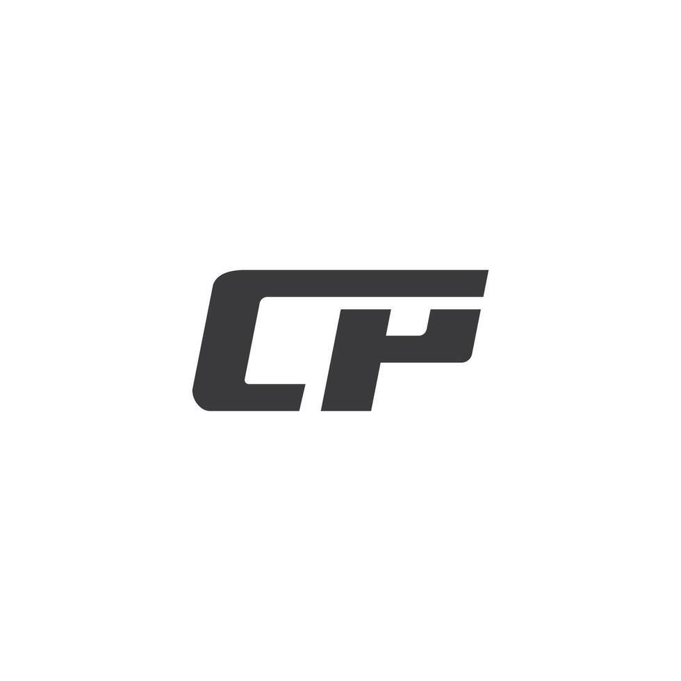 Letter cp logo icon design template elements vector