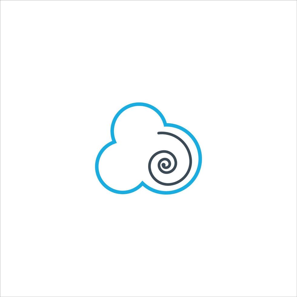 plantilla de diseño de logotipo de nube vector