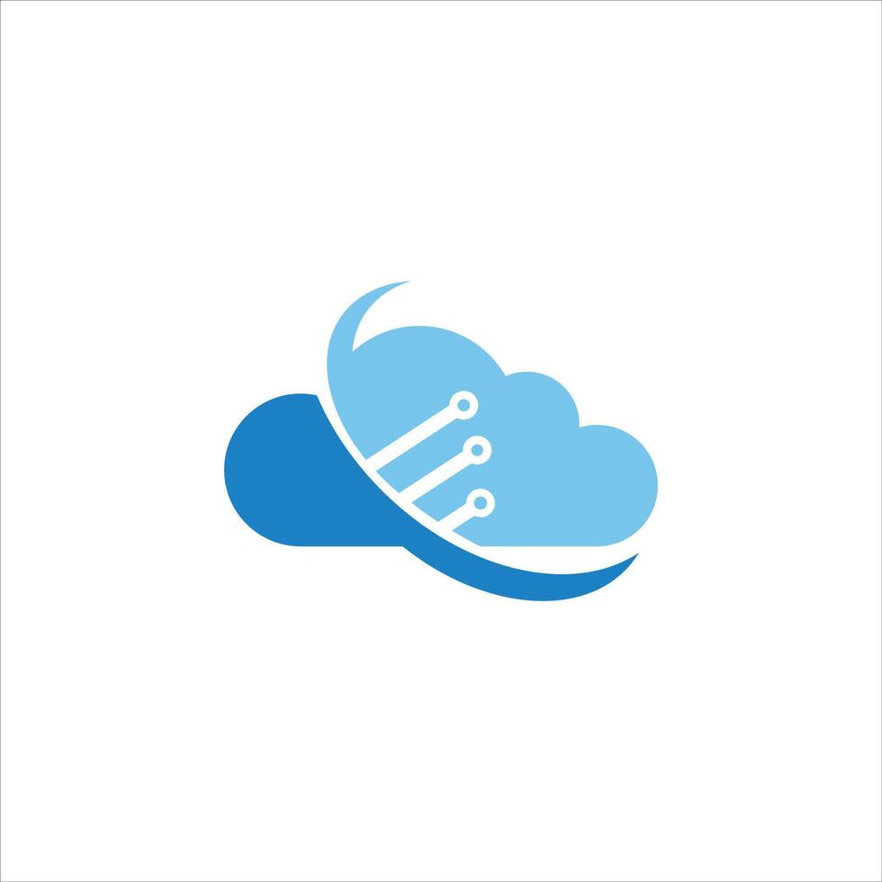 Cloud Logo design template vector