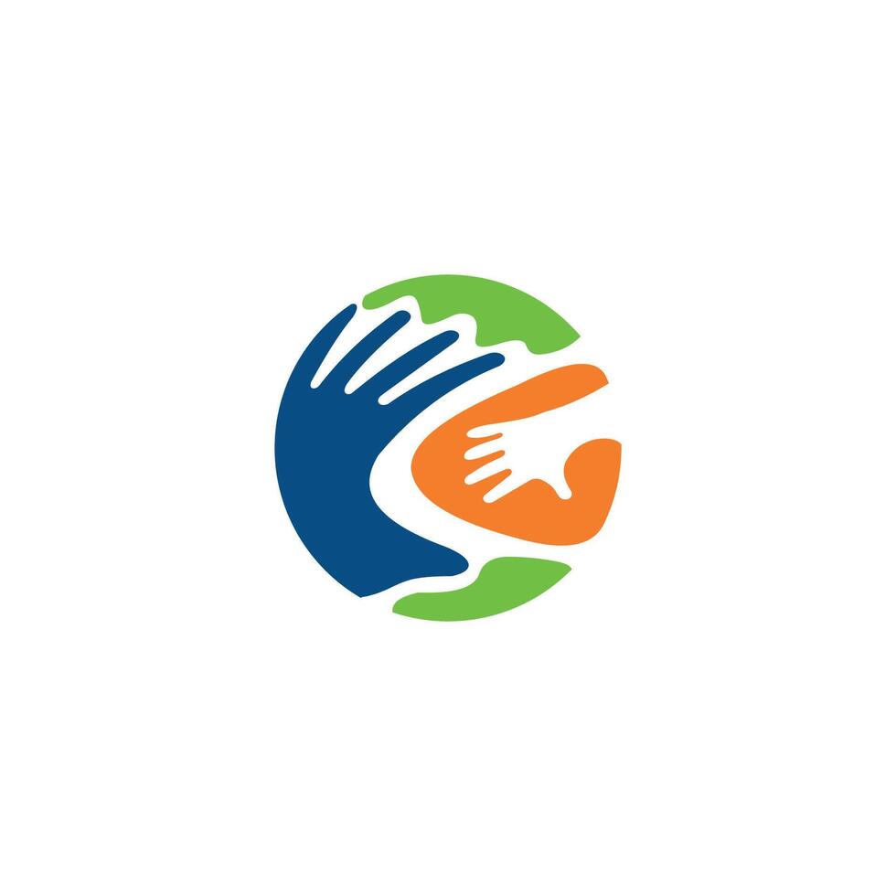 charity logo design template vector