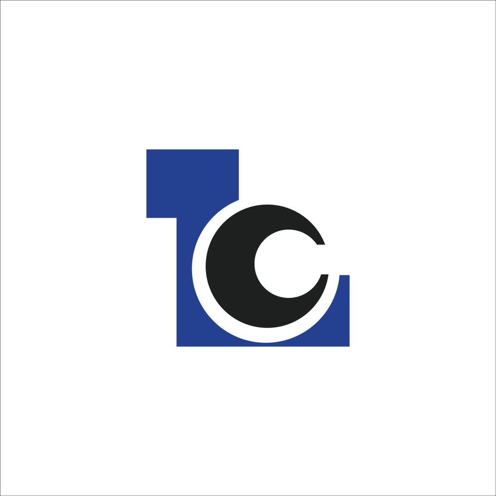 Initial letter hc logo or ch logo vector design template