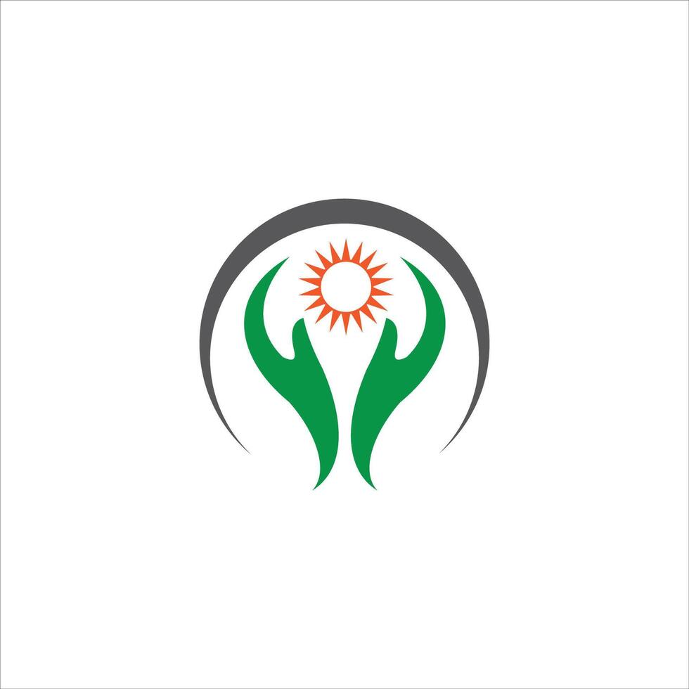 charity logo design template vector