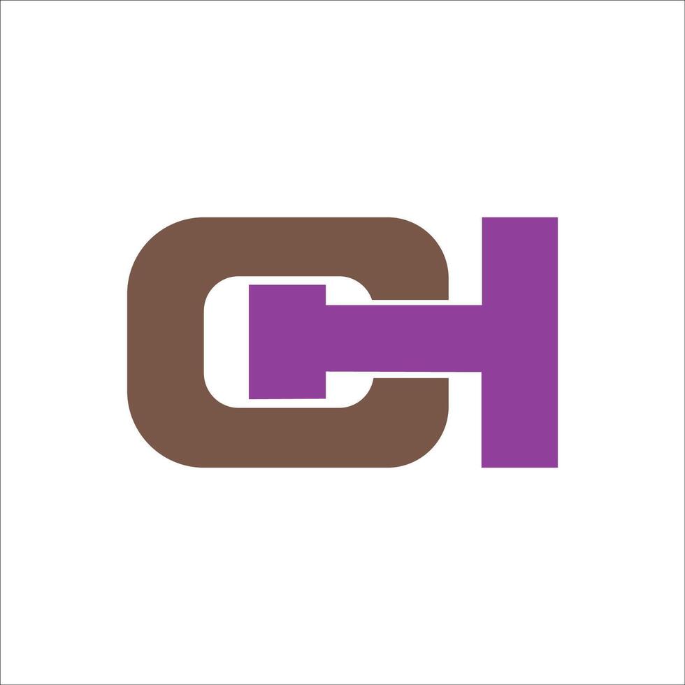 inicial letra hc logo o ch logo vector diseño modelo
