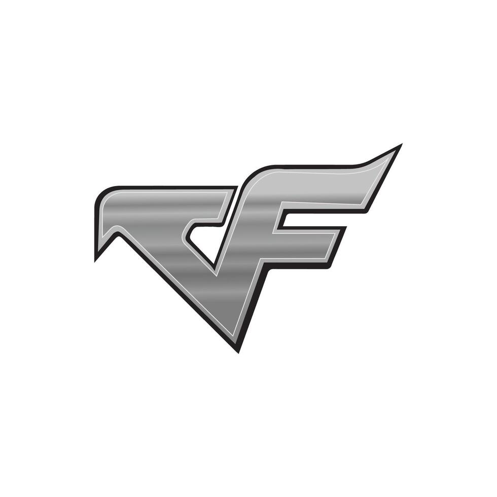 Initial letter fc or cf logo vector design template
