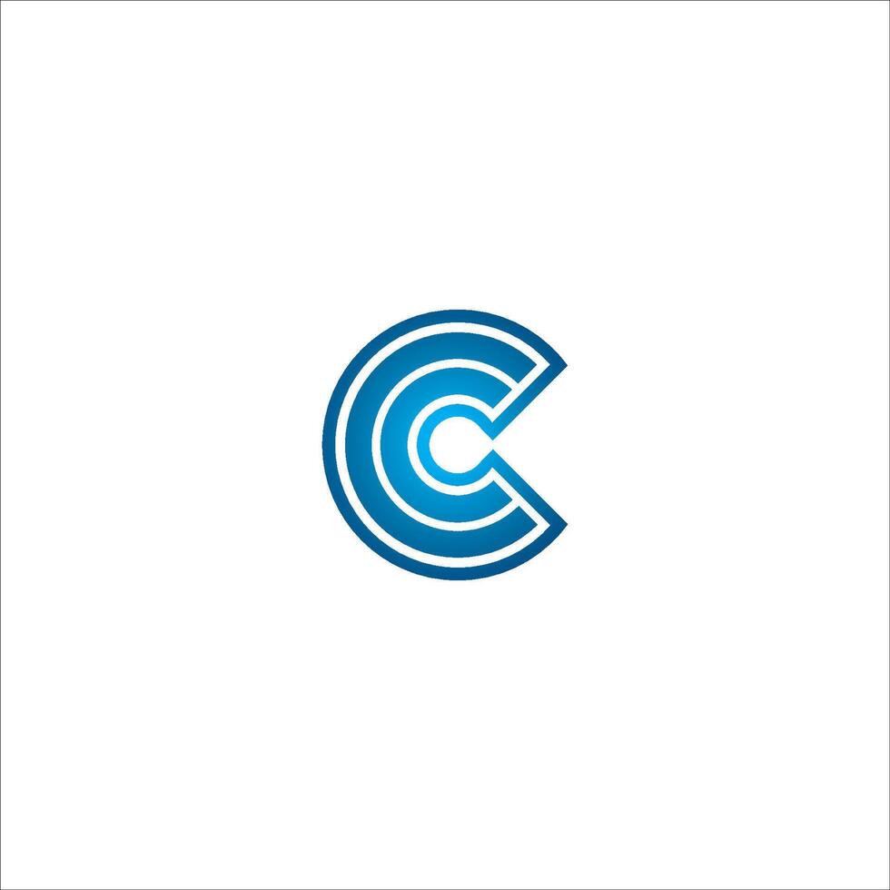 Initial letter c logo vector design template